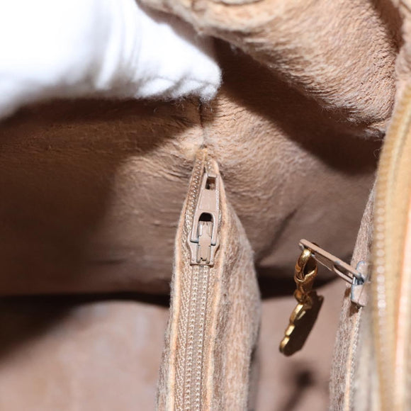 GUCCI Micro GG Supreme Hand Bag PVC Brown Gold 000 084 0158 Auth th5660