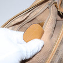 GUCCI Micro GG Supreme Hand Bag PVC Brown Gold 000 084 0158 Auth th5660-12