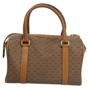 GUCCI Micro GG Supreme Hand Bag PVC Brown Gold 000 084 0158 Auth th5660-2