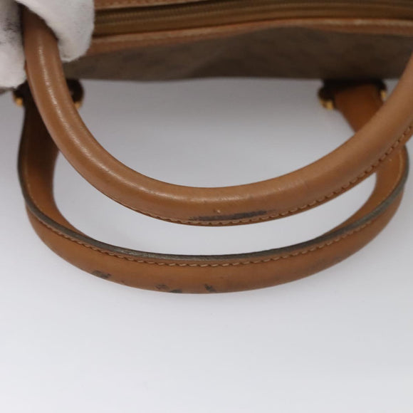GUCCI Micro GG Supreme Hand Bag PVC Brown Gold 000 084 0158 Auth th5660