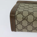 GUCCI GG Supreme Web Sherry Line Clutch Bag PVC Beige Red 89 01 001 Auth th5661-14