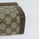 GUCCI GG Supreme Web Sherry Line Clutch Bag PVC Beige Red 89 01 001 Auth th5661-15