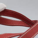 GUCCI Bamboo Backpack Suede Leather Red Gold 003 2852 0030 0 Auth th5663-16