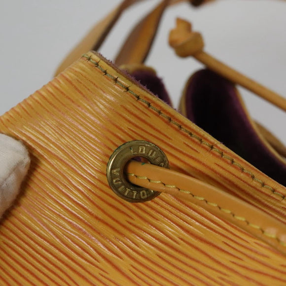 LOUIS VUITTON Epi Petit Noe Shoulder Bag Yellow M44109 LV Auth th5672