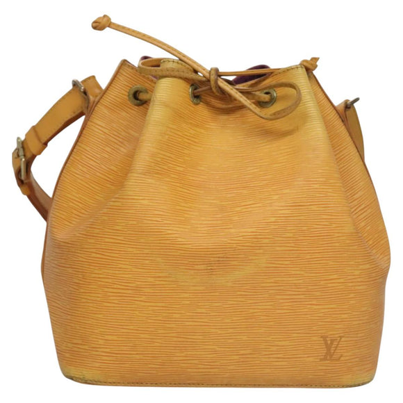 LOUIS VUITTON Epi Petit Noe Shoulder Bag Yellow M44109 LV Auth th5672