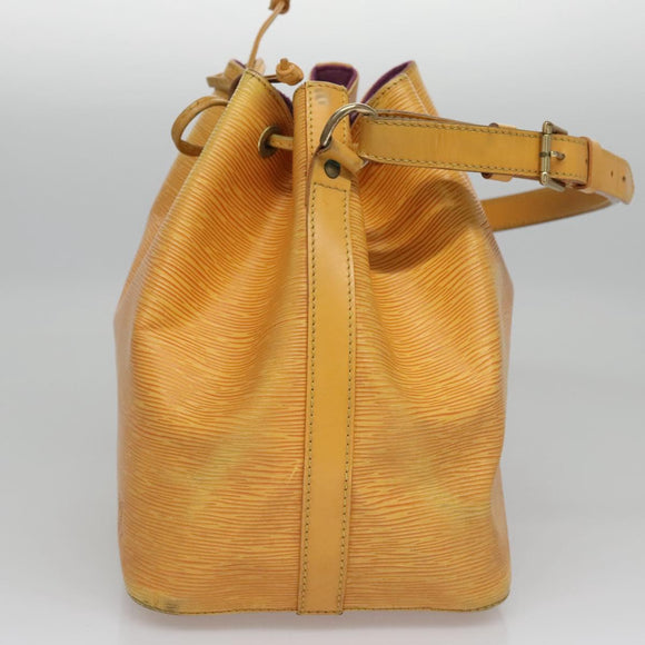LOUIS VUITTON Epi Petit Noe Shoulder Bag Yellow M44109 LV Auth th5672