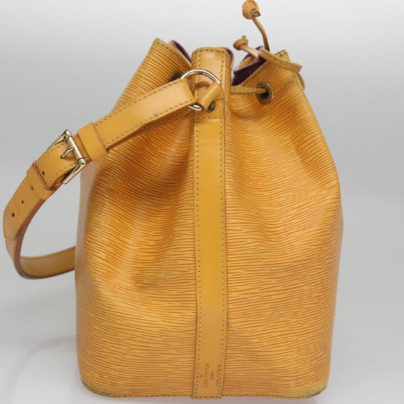 LOUIS VUITTON Epi Petit Noe Shoulder Bag Yellow M44109 LV Auth th5672