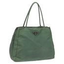 PRADA Hand Bag Nylon Khaki Auth th5681-1