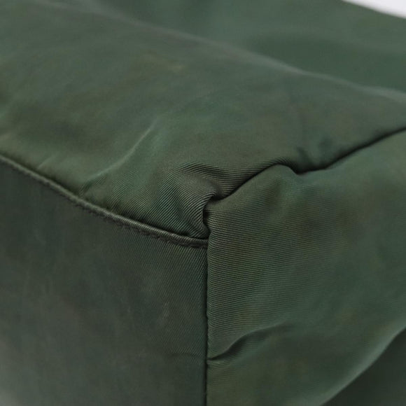 PRADA Hand Bag Nylon Khaki Auth th5681