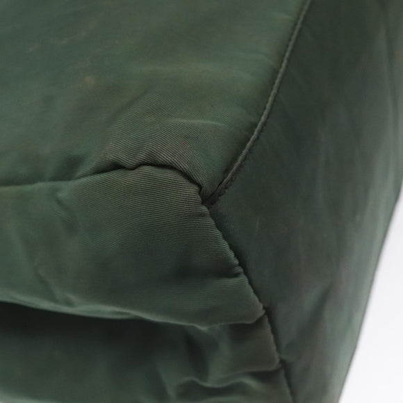 PRADA Hand Bag Nylon Khaki Auth th5681