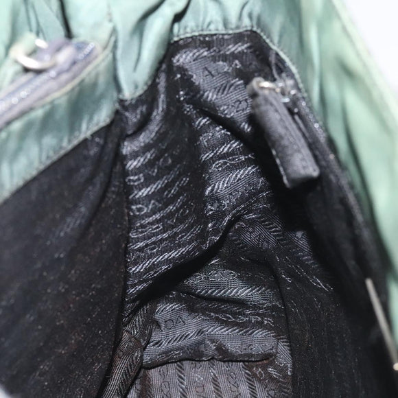 PRADA Hand Bag Nylon Khaki Auth th5681