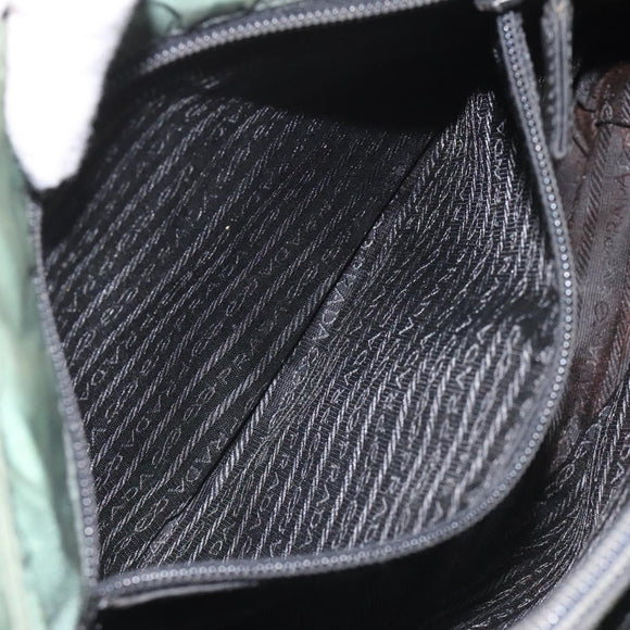 PRADA Hand Bag Nylon Khaki Auth th5681