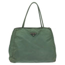 PRADA Hand Bag Nylon Khaki Auth th5681-13
