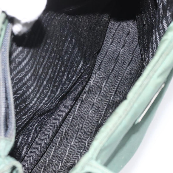 PRADA Hand Bag Nylon Khaki Auth th5681