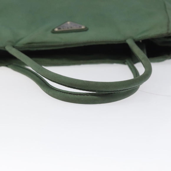 PRADA Hand Bag Nylon Khaki Auth th5681