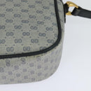 GUCCI Micro GG Supreme Shoulder Bag PVC Navy Gold 001 904 0439 Auth th5693-13