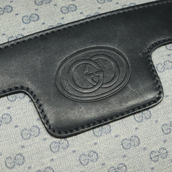 GUCCI Micro GG Supreme Shoulder Bag PVC Navy Gold 001 904 0439 Auth th5693