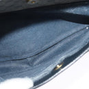 GUCCI Micro GG Supreme Shoulder Bag PVC Navy Gold 001 904 0439 Auth th5693-19