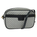 GUCCI Micro GG Supreme Shoulder Bag PVC Navy Gold 001 904 0439 Auth th5693-1
