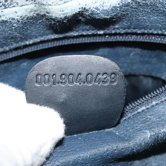 GUCCI Micro GG Supreme Shoulder Bag PVC Navy Gold 001 904 0439 Auth th5693