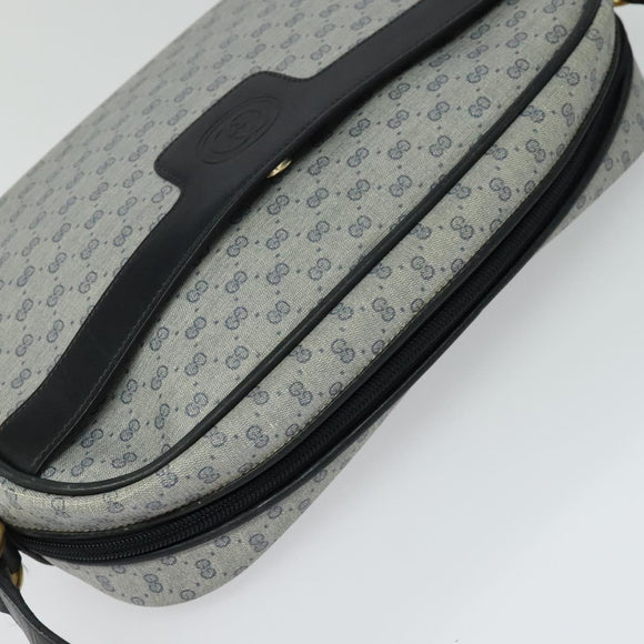 GUCCI Micro GG Supreme Shoulder Bag PVC Navy Gold 001 904 0439 Auth th5693