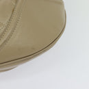 BURBERRY Shoulder Bag Leather Beige Gold Auth th5697-9