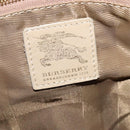 BURBERRY Shoulder Bag Leather Beige Gold Auth th5697-17