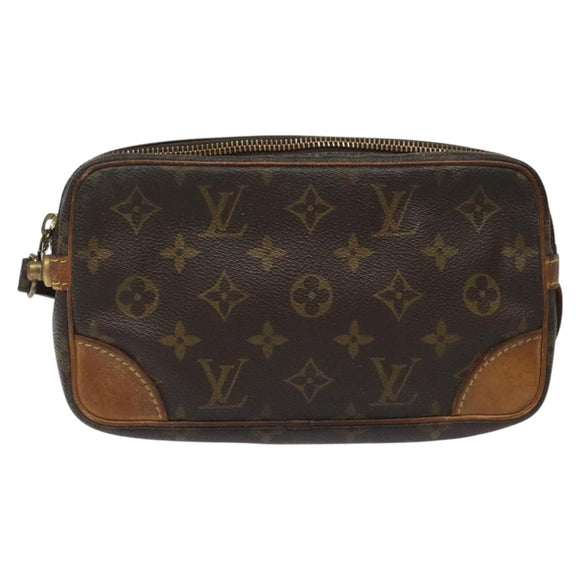 LOUIS VUITTON Monogram Marly Dragonne PM Clutch Bag M51827 LV Auth th5701