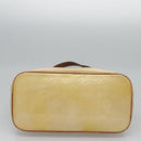LOUIS VUITTON Monogram Vernis Houston Hand Bag Beige M91004 LV Auth th5702-6