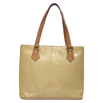 LOUIS VUITTON Monogram Vernis Houston Hand Bag Beige M91004 LV Auth th5702 - 0