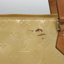 LOUIS VUITTON Monogram Vernis Houston Hand Bag Beige M91004 LV Auth th5702-3