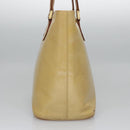 LOUIS VUITTON Monogram Vernis Houston Hand Bag Beige M91004 LV Auth th5702-4