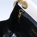 Salvatore Ferragamo Chain Shoulder Bag Leather Beige Gold Auth th5704-19