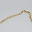 Salvatore Ferragamo Chain Shoulder Bag Leather Beige Gold Auth th5704-8