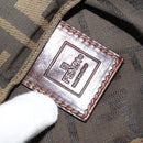 FENDI Zucca Canvas Hand Bag Brown Black Auth th5711-10