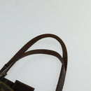 FENDI Zucca Canvas Hand Bag Brown Black Auth th5711-8