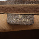 GUCCI GG Supreme Web Sherry Line Clutch Bag PVC Beige Red Auth th5745-12