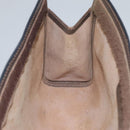 GUCCI GG Supreme Web Sherry Line Clutch Bag PVC Beige Red Auth th5745-15