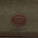 GUCCI Shoulder Bag Canvas Khaki 004 084 0289 Auth th5746-17