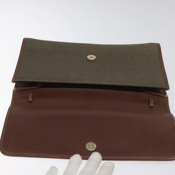 GUCCI Shoulder Bag Canvas Khaki 004 084 0289 Auth th5746