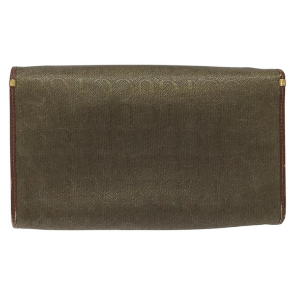 GUCCI Shoulder Bag Canvas Khaki 004 084 0289 Auth th5746