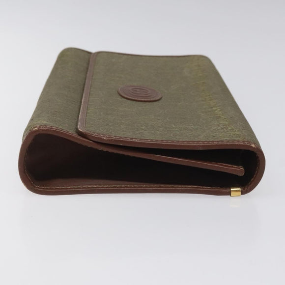 GUCCI Shoulder Bag Canvas Khaki 004 084 0289 Auth th5746