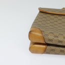 GUCCI Micro GG Supreme Shoulder Bag PVC Beige Gold 007 49 5548 Auth th5762-15