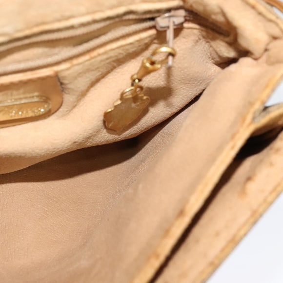 GUCCI Micro GG Supreme Shoulder Bag PVC Beige Gold 007 49 5548 Auth th5762