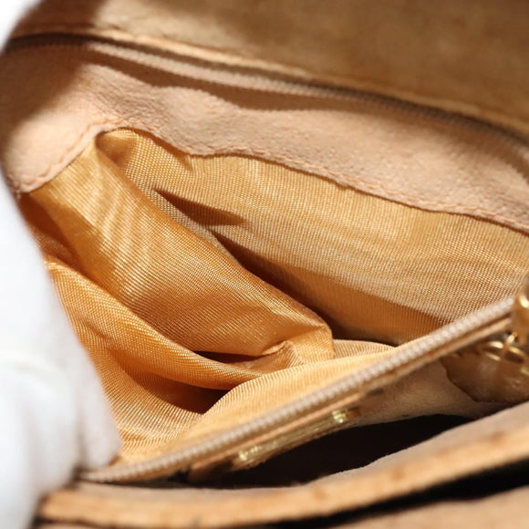 GUCCI Micro GG Supreme Shoulder Bag PVC Beige Gold 007 49 5548 Auth th5762