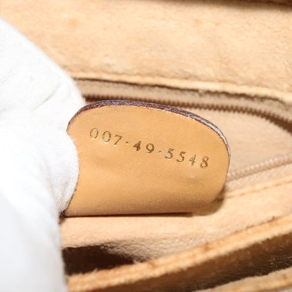 GUCCI Micro GG Supreme Shoulder Bag PVC Beige Gold 007 49 5548 Auth th5762