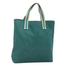 GUCCI Tote Bag Canvas Blue 123439 Auth th5768-1