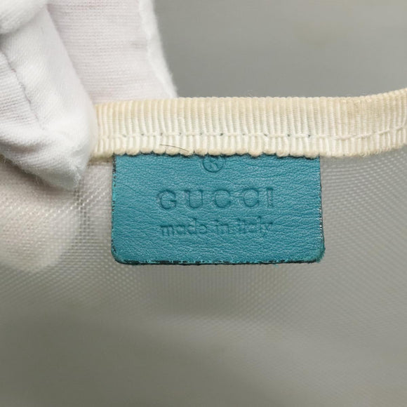 GUCCI Tote Bag Canvas Blue 123439 Auth th5768