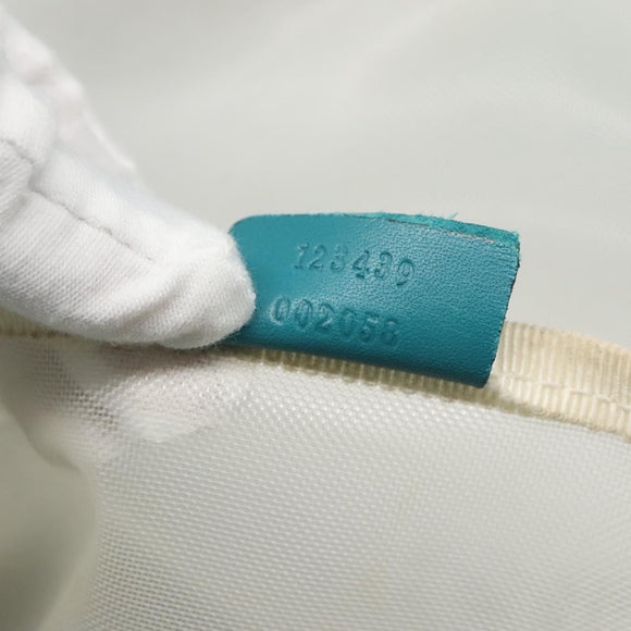 GUCCI Tote Bag Canvas Blue 123439 Auth th5768