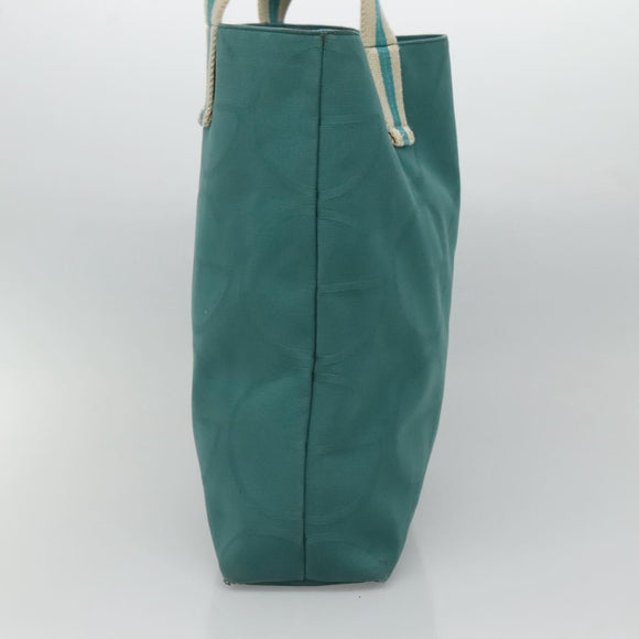 GUCCI Tote Bag Canvas Blue 123439 Auth th5768